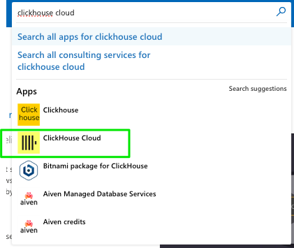 ClickHouse Cloud 가입 정보 양식